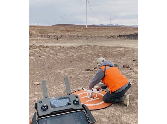 Trabajos aéreos en terreno