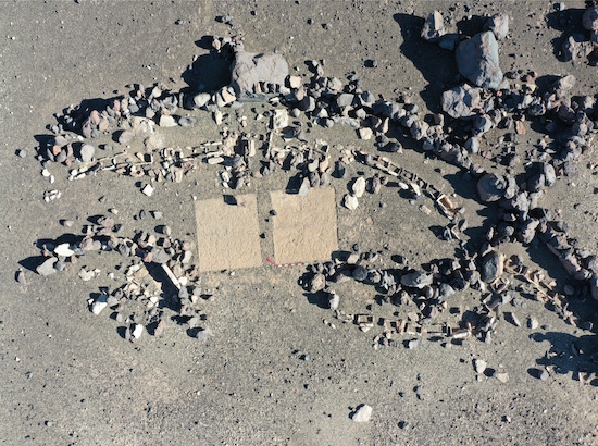 Ortofoto de excavación arqueológica