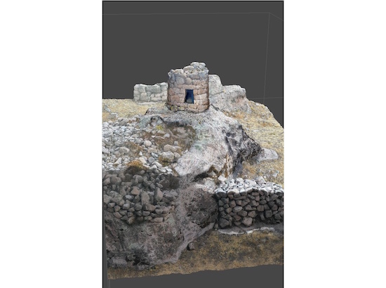 Modelo 3D de estructura registrada