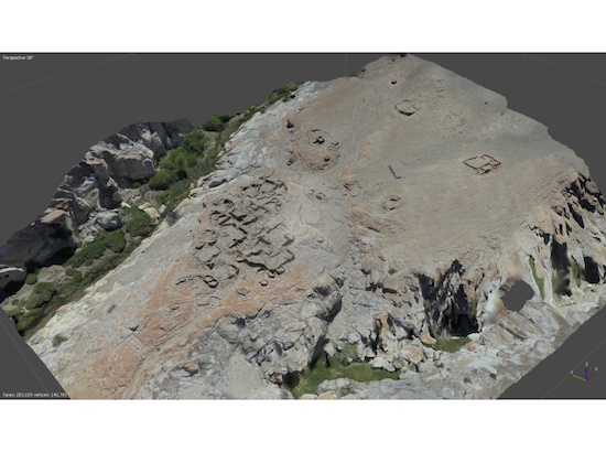 Modelo 3D de Aldea prehispánica